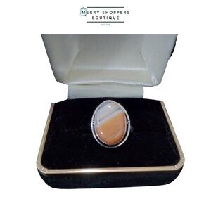 Sterling Silver Chalcedony Ring